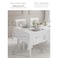 Feelings Peva Waterproof Tablecloth, Rectangular, White, 180x240cm