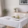 Feelings Peva Waterproof Tablecloth, Rectangular, White, 180x240cm