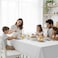 Feelings Peva Waterproof Tablecloth, Rectangular, White, 180x240cm