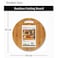 Feelings Round Bamboo Cutting Board, 34x34cm
