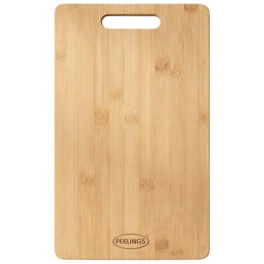 Feelings Rectangular Bamboo Cutting Board, 40x30cm