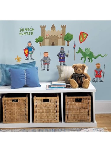 Roommates Dragon Hunter Wall Decal, Multi-Colour, Rmk1267Scs