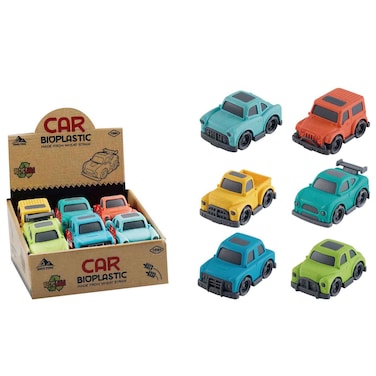 Power Joy V.Vroom Bioplastic Car, Assorted, Pack of 6