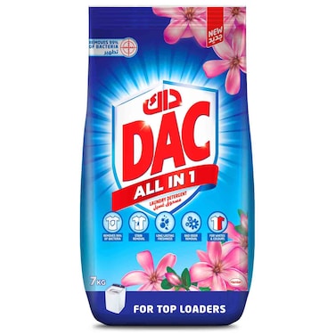 DAC All in 1 Laundry Detergent for Top Loaders, 7kg
