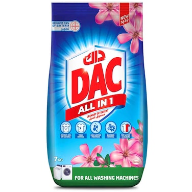 DAC All in 1 Laundry Detergent for all Washing Machines, 7kg