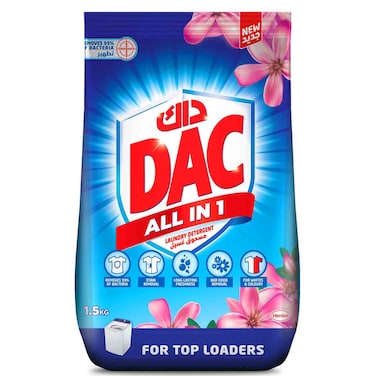 DAC All in 1 Laundry Detergent for Top Loaders, 1.5kg