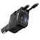 Porodo 4-in-1 Retractable 66W High Speed Car Charger