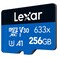 Lexar MicroSDXC UHS-I V30 A1 633x 256GB Memory Card with SD Adapter