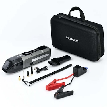 Porodo Ignatov 4-in-1 Jump Starter, Air Pump, and Handheld Vacuum