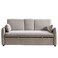 Thiero Fabric Pull-Out Sofa Bed with Drop Down Table + 2 Cup Holders -Taupe