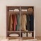 Cardano 4 Door Wardrobe With 2 Mirrors-Natural Oak/Champagne