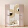 Cardano 4 Door Wardrobe With 2 Mirrors-Natural Oak/Champagne