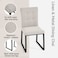 Midland Dining Chair Set of 2 - Beige/Black