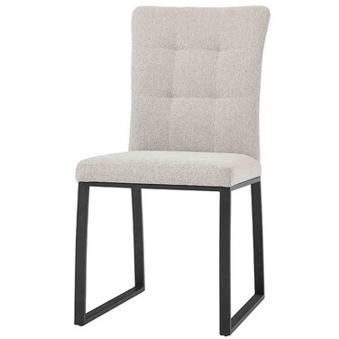 Midland Dining Chair Set of 2 - Beige/Black