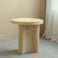 Kanso Round End Table-Natural Oak