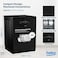 Beko Dishwasher 15 Place Settings, 14 Programs, 3 Racks,BDFN26560GBP-Black Glass