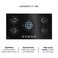 Electrolux KGG95376K UltimateTaste 700 Gas Hob, 90x60cm, Black Glass