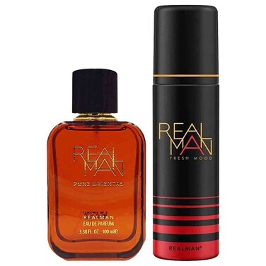 ريل مان بيور أورينتال ديور ، ماء عطر 100 ملل وبخاخ للجسم 150 ملل