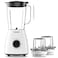 Tornado Iftar Bundle  (Blender 1.5L Plastic Jar, 500W, 2 Speeds + Stainless Steel Electric Kettle 1.7 Liter, 2200W + Chopper 0.5L Plastic Bowl, 400W, Double S Blade)