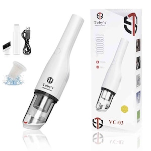 Toby’s Professional Wireless VC-03 Portable Car Vacuum Cleaner, 6000Pa Suction