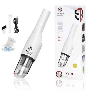 Toby&rsquo;s Professional Wireless VC-03 Portable Car Vacuum Cleaner, 6000Pa Suction