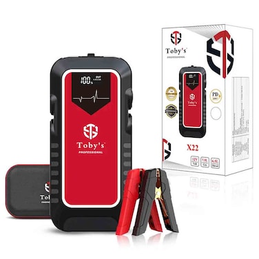 Toby&rsquo;s Professional X22 Jump Starter with Air Compressor, PD 30W