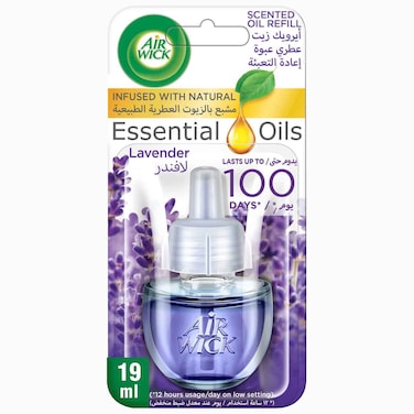 Air Wick Essential Oils Lavender Scented Oil Refill, 19ml