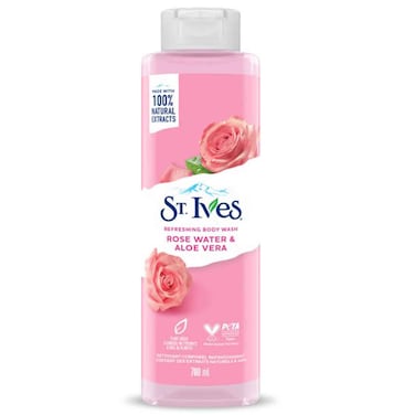 St. Ives Refreshing Body Wash with Rose Water and Aloe Vera, 700ml