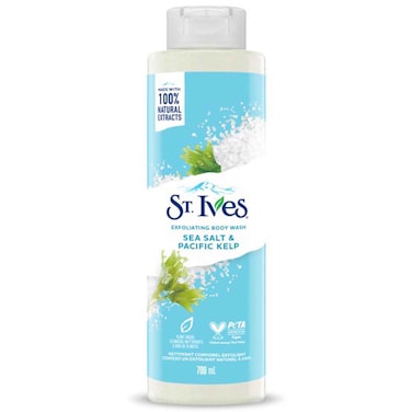 St. Ives Sea Salt and Pacific Kelp Exfoliating Body Wash, 700ml