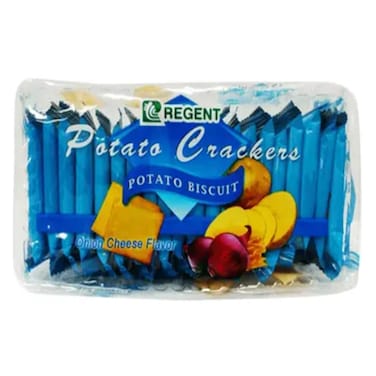 Regent Potato Crackers Onion Cheese Flavor Biscuits, 10g