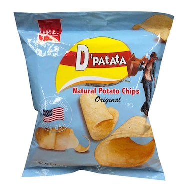 W.L. Foods Muncher D&rsquo;Patata Natural Potato Chips Original, 60g