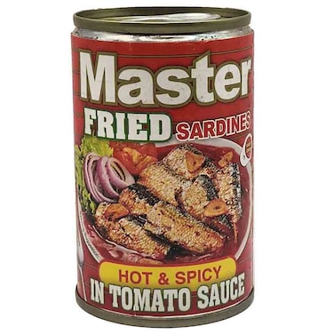 Master Sardines Fried Hot and Spicy In Tomato Sauce, 155g