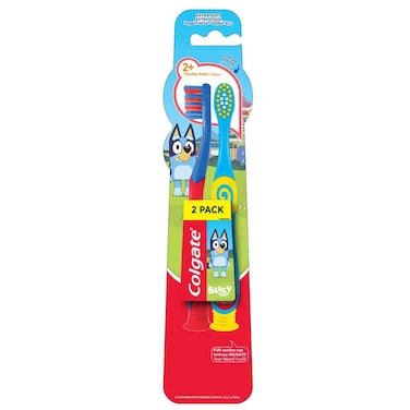 Colgate Bluey Kids Toothbrush for 2-5 Years Kids, Pack of 2