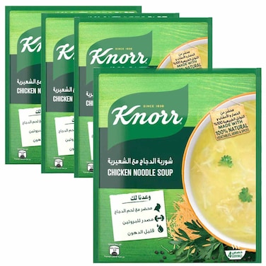 Knorr Chicken Noodle Soup 60g, Pack of 4