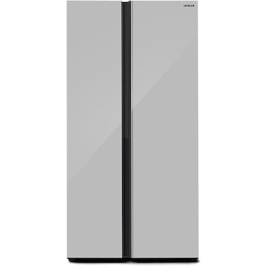 Hitachi Skyline Series Side by Side Refrigerator, HRSN9713ESG, 656L, Silver