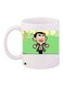 Mr. Bean Printed Coffee Mug White/Green/Beige