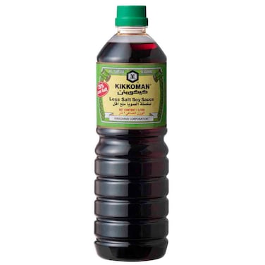 Kikkoman Less Salt Soy Sauce, 1L