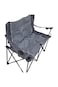 folding camping chair with table, cup holders &amp; carry bag supports up to 500lbs, perfect outdoors