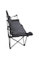 folding camping chair with table, cup holders &amp; carry bag supports up to 500lbs, perfect outdoors