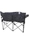 folding camping chair with table, cup holders &amp; carry bag supports up to 500lbs, perfect outdoors