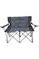 folding camping chair with table, cup holders &amp; carry bag supports up to 500lbs, perfect outdoors