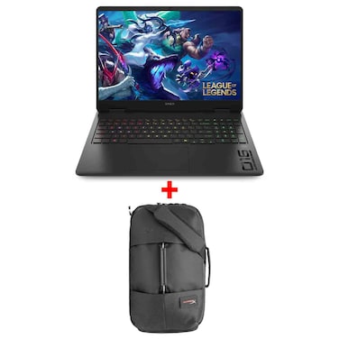 إتش بي أومن 16 حاسوب محمول للألعاب، معالج إنتل كور ألترا 7، ذاكرة وصول عشوائي 24 كلغ، قرص صلب SSD بسعة 512 كلغ، شاشة 16.1 بوصة، نظام تشغيل ويندوز 11، اللون أسود، الطراز 16-AM0035