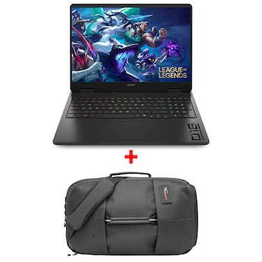 إتش بي أومن 16 حاسوب محمول للألعاب، معالج إنتل كور ألترا 7، ذاكرة وصول عشوائي 24 كلغ، قرص صلب SSD بسعة 512 كلغ، شاشة 16.1 بوصة، نظام تشغيل ويندوز 11، اللون أسود، الطراز 16-AM0033