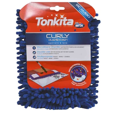 تونكيتا عبوة إعادة تعبئة الممسحة المسطحة المجعدة