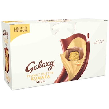 Galaxy Kunafa Peanut Butter, Milk Chocolate, 90g, Pack of 12