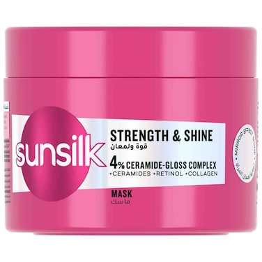 Sunsilk Strength And Shine Mask with 4% Ceramide-Gloss Complex, Ceramides, Retinol, 220ml