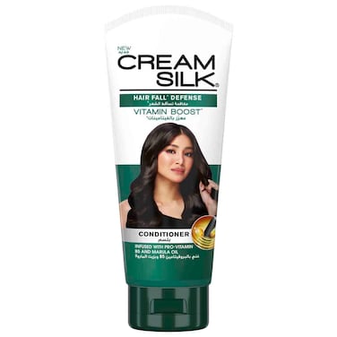 Cream Silk Hair Fall Defense Vitamin Boost Conditioner Infused with Pro-Vitamin B5 and Marula Oil, 330ml