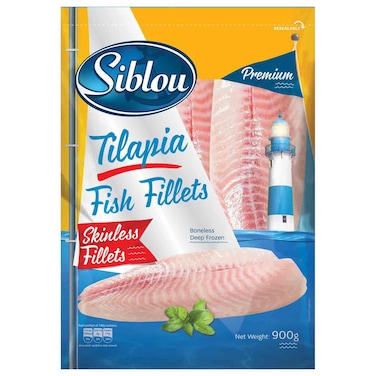 Siblou Premium Tilapia Skinless Fish Fillets, 900g