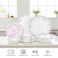 Eira Fine Bone China Dinner Set, 24ct Gold Plated, Service for 6, Floral Design, White &amp; Pink, 32 PCS
