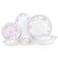 Eira Fine Bone China Dinner Set, 24ct Gold Plated, Service for 6, Floral Design, White &amp; Pink, 32 PCS